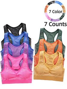 Women's Tie Dye Print Wireless Bra, Soft Comfortable Breathable Backless Bra, Women's Lingerie for Daily Wear