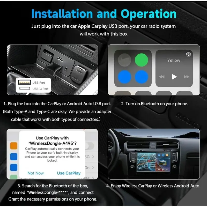 Wireless CarPlay adapter 5