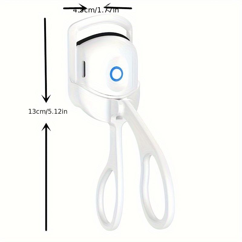 HGS    USB Rechargeable Electric Eyelash Curler - Compact, Lightweight, Ergonomic Design for Travel Touch-Ups, White & Pink Options, 150mAh Battery 7