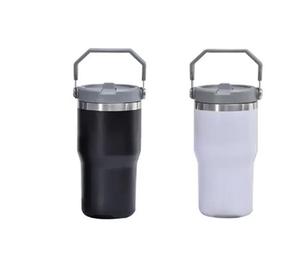 Insulated Stainless Steel Tumblers Water Drinking Flask With Handles And Color Options For Travel, Outdoor And Office
