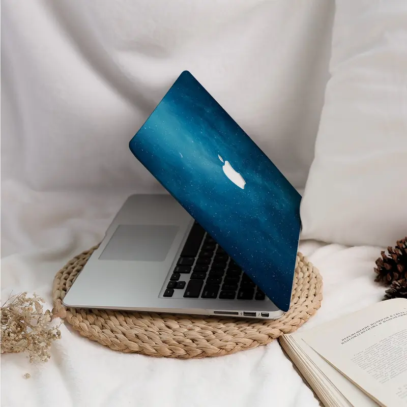 Starry Night Moon Blue MacBook Case Hard Protective Laptop Cover for MacBook Air 15/13/11 Inch Macbook Pro 13/14/15/16 M1 M2 M3 2022-2024 4