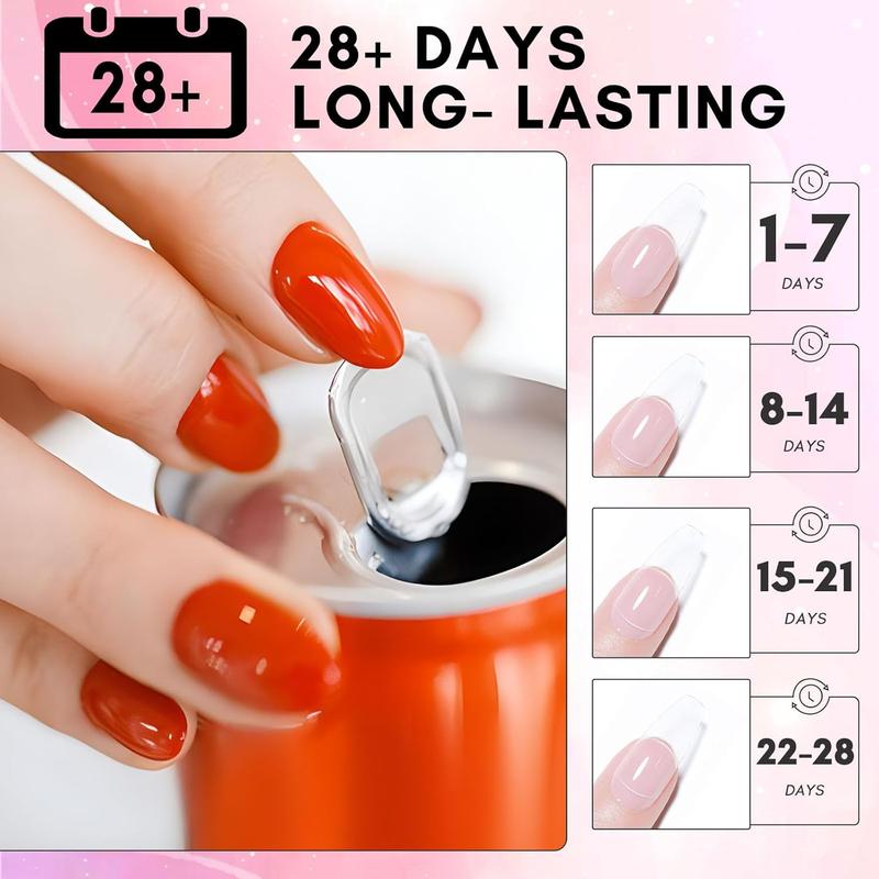 Nail Glue for Press on Nails, Solid Nail Glue Gel for Acrylic Tips, Extra Strong UV False Nail Glue, Non-Sticky 3D Gel for Acrylic Decoration 5