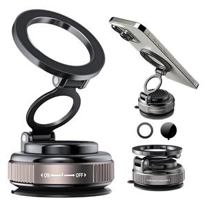 Magnetic Car Phone Holder for MagSafe: 28+LBS Strong Suction Vacuum Phone Mount for Men/Women - 360° Rotatable Adjustable Portable Cell Phone Stand for iPhone 12-16 Pro Max Plus