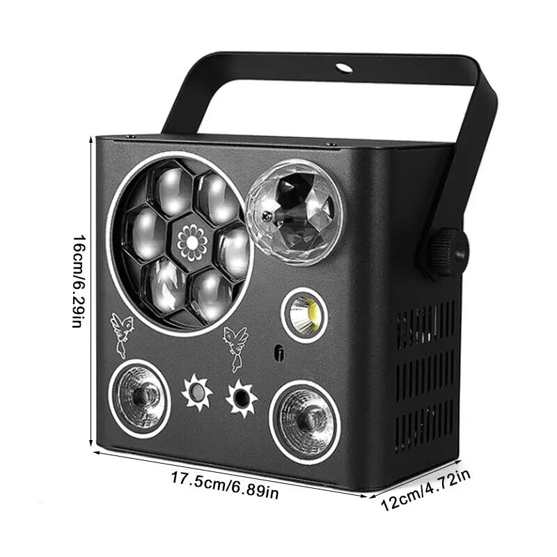 UK Party Essential: DMX RGB LED Laser Scanner Projector - Strobe Laser Light for DJ & Disco Stages 3