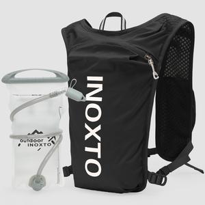 Sporty Unisex's Letter Print 1.5l Hydration Vest Backpack, Waterproof Lightweight Contrast Mesh Sheer Zipper Running Vest Bag, Sport Accessories for Hiking Running Cycling Fishing Pickleball Tennis, Running Vest