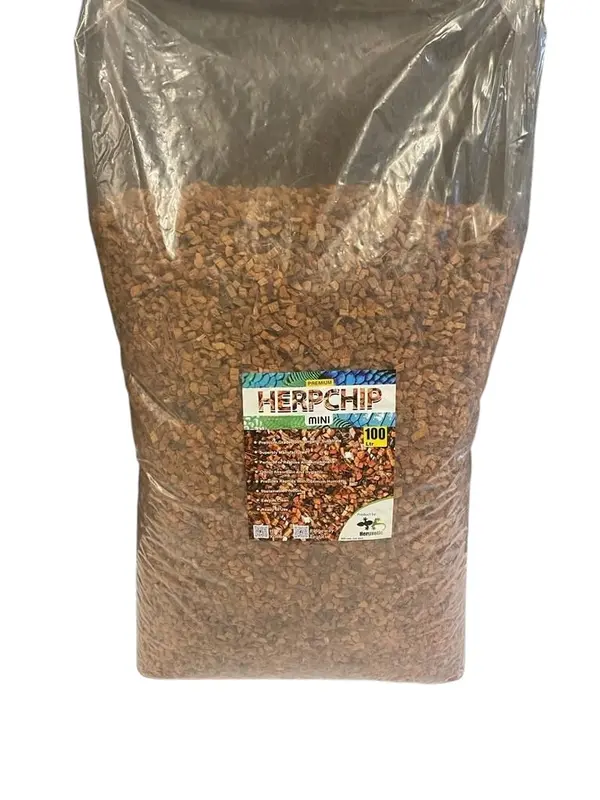 Herp Chip - Mini Chip Reptile, Amphibian & Invertebrate Substrate - 100% Organic Coconut Husk 4