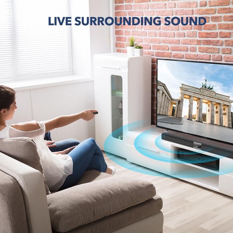 Wireless Bluetooth Sound Bar TV Soundbar Subwoofer Speaker Home Theater Gaming 1