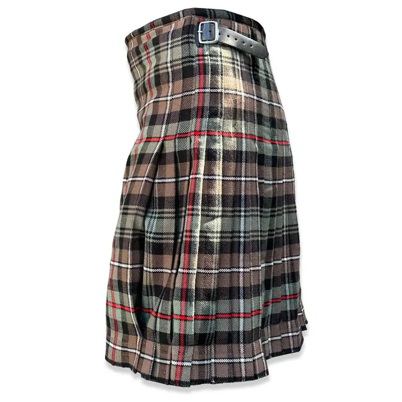 Mackenzie Weathered 8 Yard Casual Tartan Kilt, Scottish Tartan Men Kilt 16oz 3