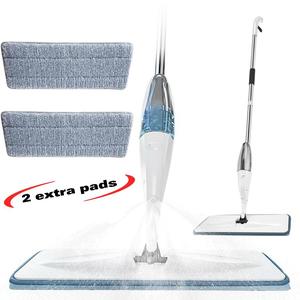Spray Mop for Floors Cleaning, Floor Mop Microfiber Dry Wet Mop with Advanced 10 - Degree Swivel Nozzle, Refillable Bottle Lightweight Microfibre Vinyl