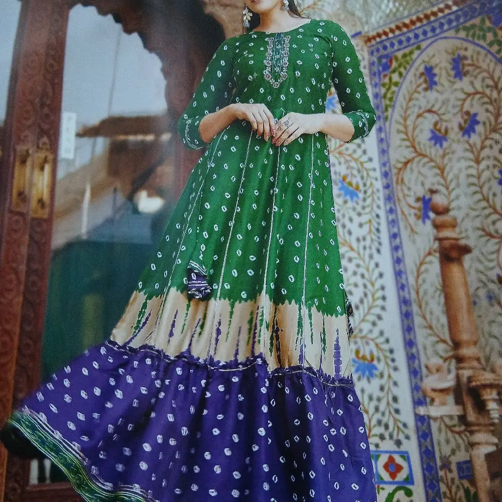 Bangladeshi indian lond dress  soft cotton batik size 38/40