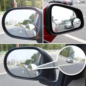2x Blind Side Spot Mirror Rear View Towing Car Van Motorcycle Adjust Wide Angle 7