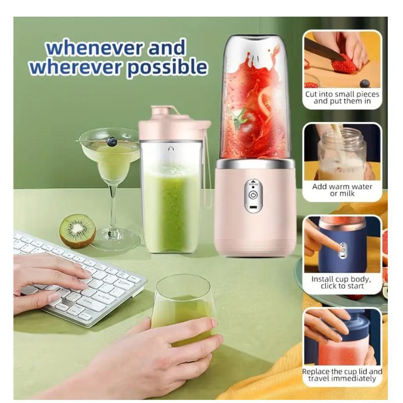 USB Rechargeable Portable Electric Juicer Cup Fruit Blender Maker Bottle Mixer 2