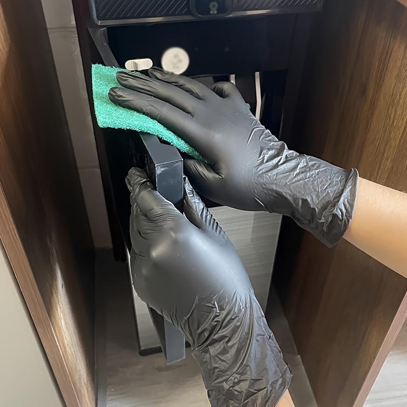 Product Introduction of 【50%OFF】50pcs Multi-Color Disposable Nitrile Gloves for Kitchen, Pet Bathing, Hair Dye, Manicure & Food Prep - Essential Household Cleaning Supplies, Small Tools, Disposable Apparel 4