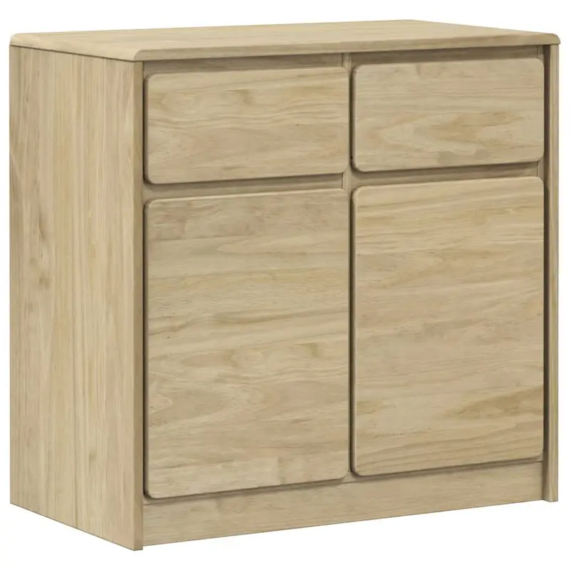 Sideboard Sauda Oak 80X43X75.5 Cm Solid Wood Pine 1