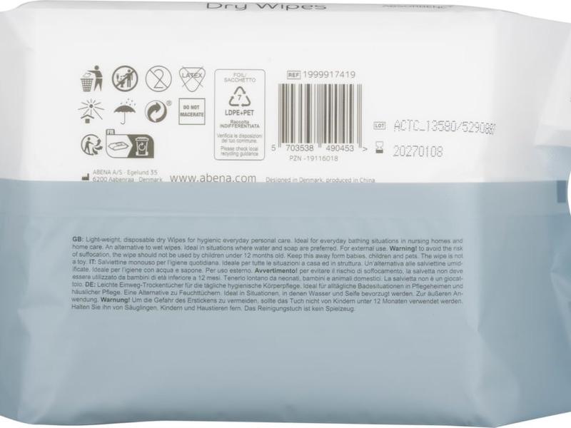 Light Dry Wipes, 3 Packs of 100 Wipes, 30 x 27cm, Absorbency Level 1, Multifunctional Cleansing, Easy & Effective Everyday Cleaning 3