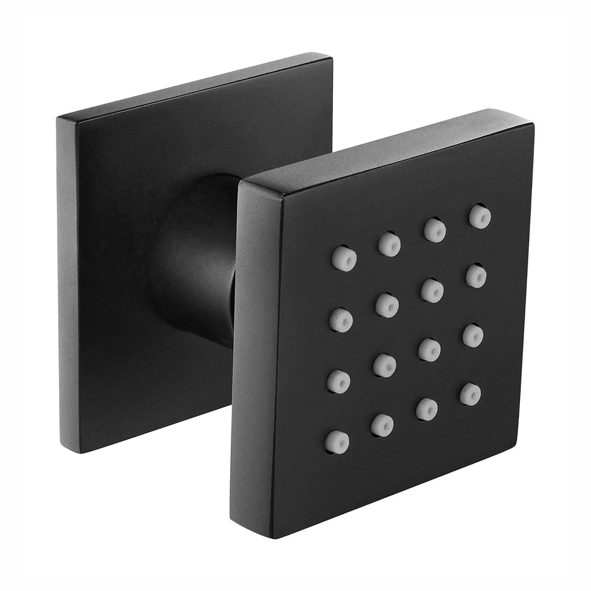 Square shower body jet - black