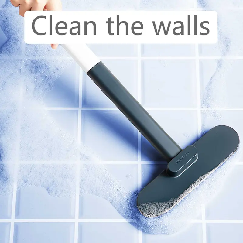 【LOLOVELO】1 multifunctional long handled window brush, wet and dry dual-usecleaning brush,glass brush,sofa,wall, pet hair, carpet cleaning White 3