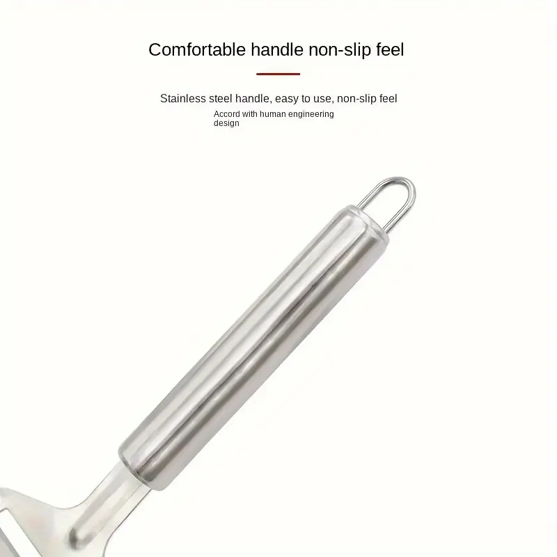 ORACEGRA     Stainless Steel Cheese Slicer (1pc) - Multifunctional with 4 Blades, Perfect for Cutting, Slicing, and Grating Cheese. A Great Addition to Cheese Tools for Baking and Cooking. 8
