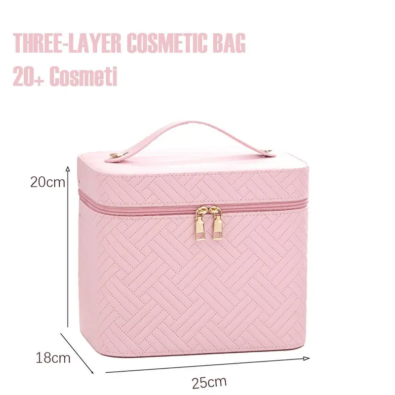 Extra Large Vanity Case Beauty Box Make up Jewelry Cosmetic Nail Storage Box AU 1