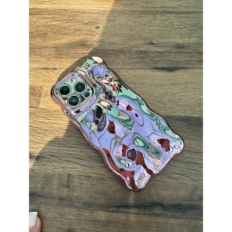 3D Bubble Bliss Phone Case - Metallic Rose Gold | Stylish and Protective Case with Textured Bubble Design 0