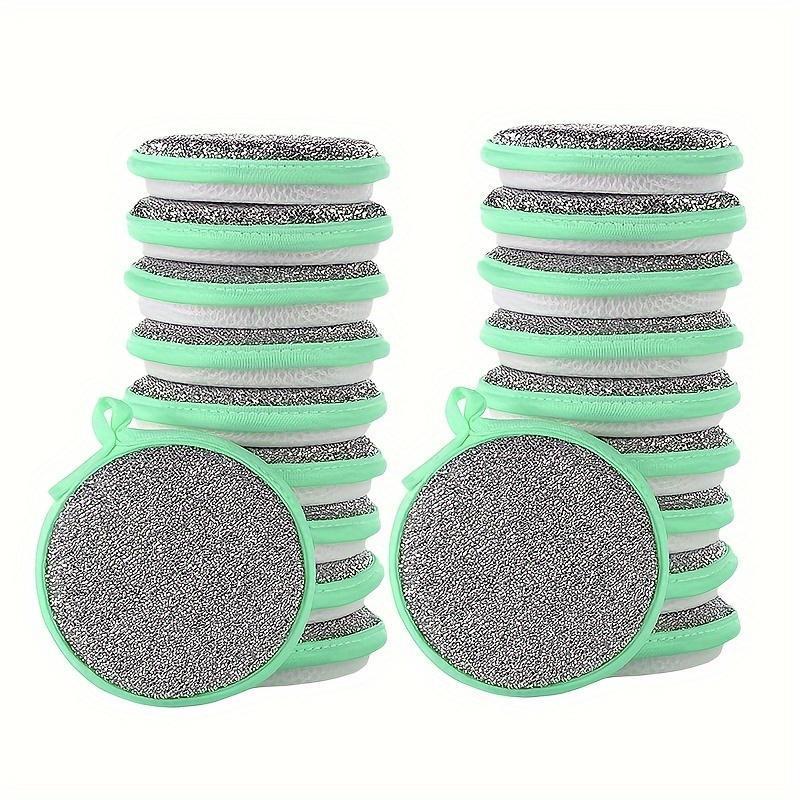 3/6/9/12/15pcsCleaning Sponge, Scouring Pad, Square Dish Cloths, Simple Style Dish Towel, Cleaning Cloth For Sink Or Kitchen Stove, Antibacterial Washable Cleaning Brush, Kitchen Stuff, Kitchen Cleaning Gadget Random Color 5