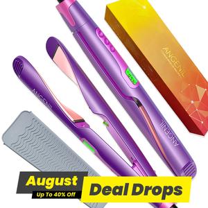 Professional Twist Flat Iron Curling Iron, 2 in 1 Hair Straightener and Curler, Cordless Straightener, Look Fantastic Dual Voltage Twist Flat Irons with Digital LCD Display Multifunctional Styler