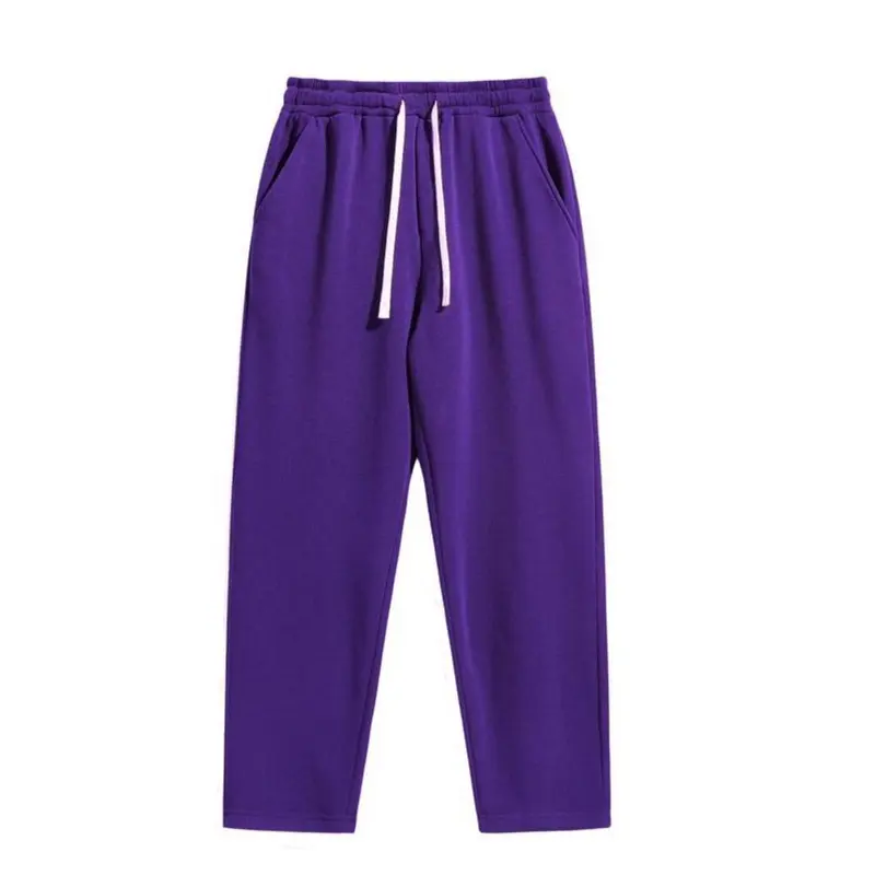 Men's Regular Fit Solid Drawstring Waist Sweatpants, Casual Pocket Design Pants for Fall & Winter, Men's Trousers for Daily Wear, Work Trousers Men, Close Up Pants 3