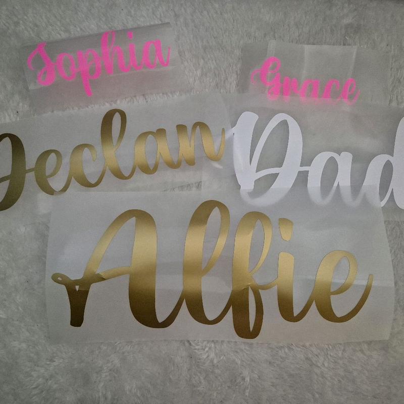 Personalised Name/Word Vinyl Sticker for Balloon Decoration - DIY Balloon Decal 6