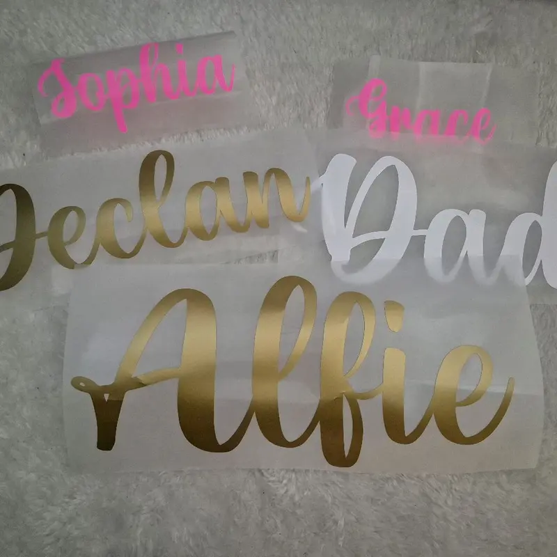 Personalised Name/Word Vinyl Sticker for Balloon Decoration - DIY Balloon Decal 6