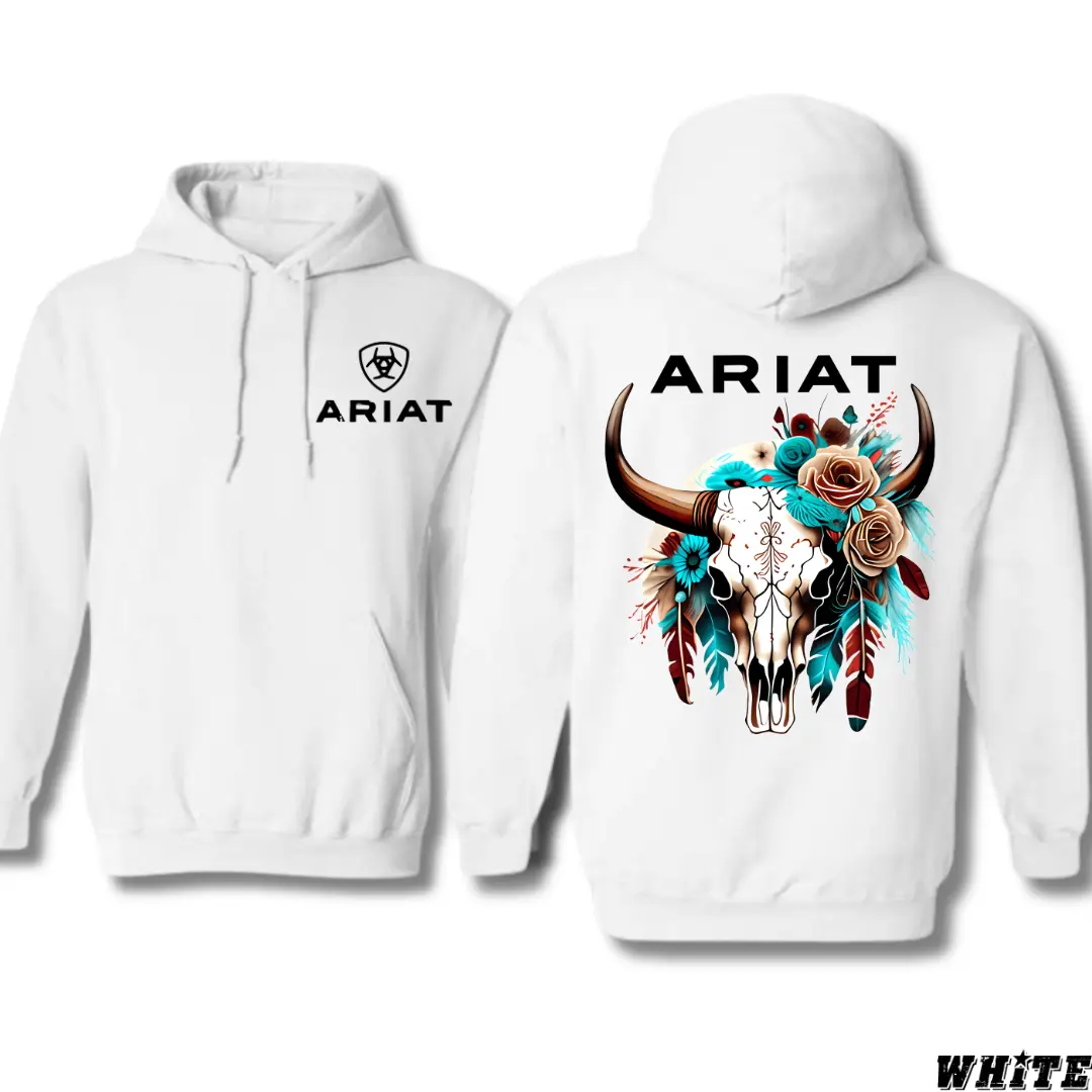 Ariat Shirt, Warrior Skull Flowers Hoodie, Cowboy Western Sweatshirt, Ariat Merch, Local Ariat Gear, Unisex Shirt For Men, For Women