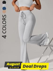 Women's Sports Leggings, High Stretch Casual Comfortable Breathable Bell Bottom Trousers for Yoga Gym Running, Workout Clothes Women, Active Gym Pants, Stretchy Soft Leggings, Skinny Yoga Bottoms, Breathable Athletic Bottoms, Leggings Activewear