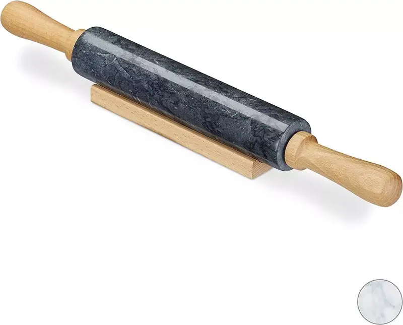 Professional Non-Stick Marble Rolling Pin for Baking - Luxury Solid Rolling Pin - Utensils, Bakeware 5