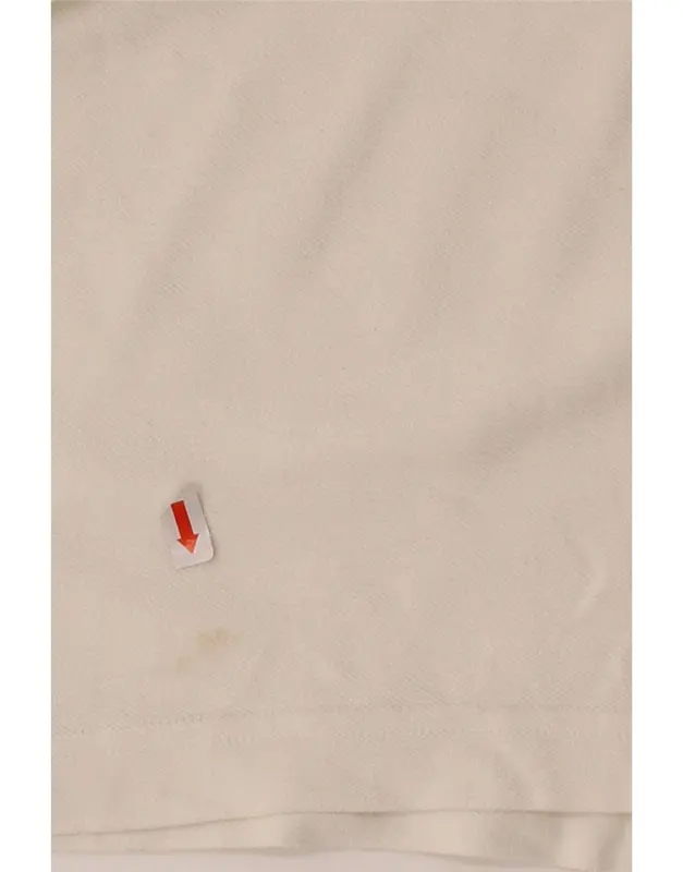 Pre-Owned Vintage ELLESSE Mens Polo Shirt 2XL White Cotton 3