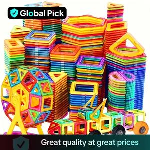 Random Color Creative Building Blocks Toy, 1 Box Colorful Geometric Shape Blocks, Educational Learning Toy, Ideal Gift for Boys & Girls