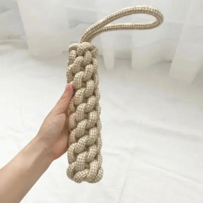 1Pc Cat Dog Knot Toy Cleaning Teeth Grinding Teeth Interest Interactive Wear Resistant Knot Toy Play Entertainment Pet Supplies 1