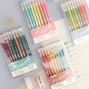 Colored Gel Pen Set, 1 Set Retro Colored Graffiti Pen, Stackable Colorful Ink Pen, Writing Pen for Office & School & Home