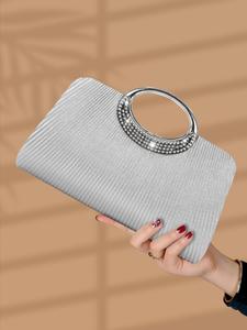 Women's Elegant Minimalist Evening Bag, Exquisite Trendy Clutch Bag, Fashionable Shoulder Crossbody Bag for Party Decoration