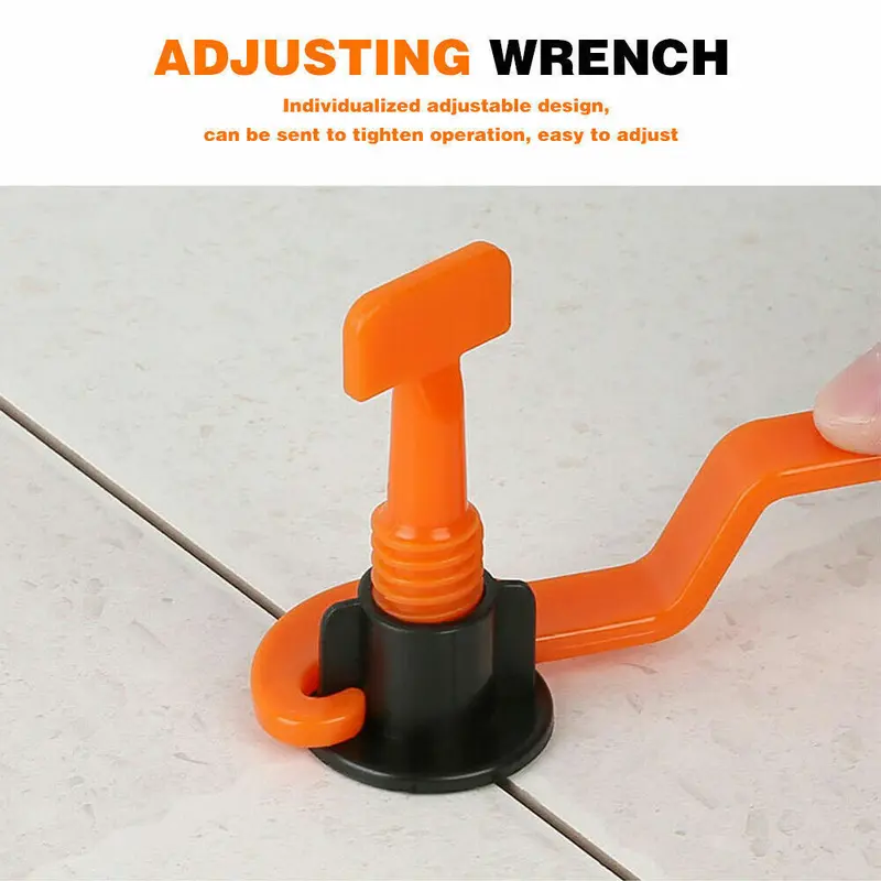 50pcs Tile Leveling System Kits Reusable Tile Spacer Wall Floor Clips Tools 4