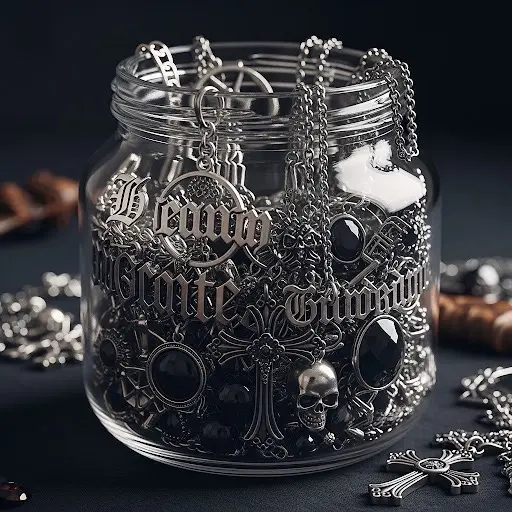 Themed mystery jewellery & accessories jar Bottles Gift Vintage Inspired Canister Tin 2