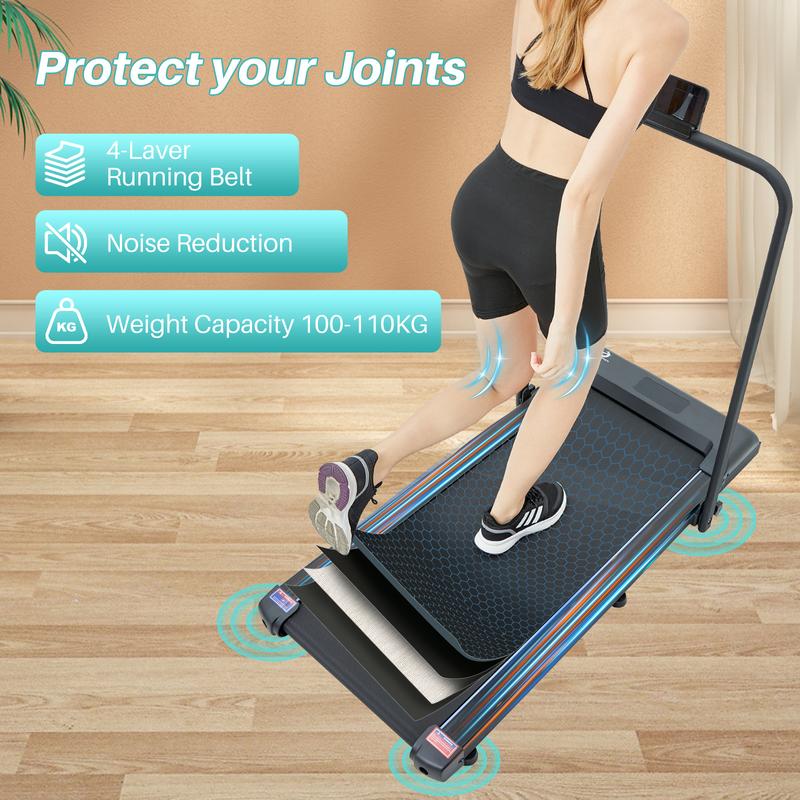 Stay Active with 2-in-1 Foldable Walking Pad Treadmill | Under Desk & With Handle | 2.0HP Quiet Motor | App & Remote Control | Portable Design | LED Display | Supports 110KG | Walk, Jog, or Run Anytime! ‍️ 6