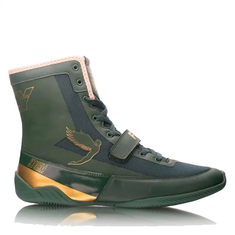 Fly Storm Boxing Boots - Green/Gold 0