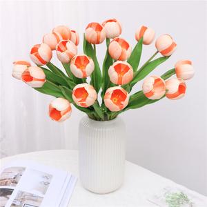 20pcs Real Touch Artificial Tulip Flowers for Wedding Home Decor(without vase)