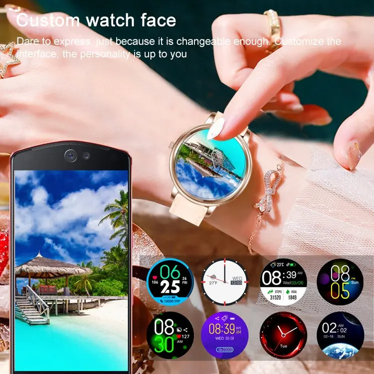 1.09 inch IPS Color Screen IP67 Waterproof Smart Watch, Support Sleep Monitoring / Heart Rate Monitoring / Blood Pressure Monitoring / Multi-sports Mode, Style: Steel Strap, Steel Strap (Gold), Steel Strap (Silver) 3