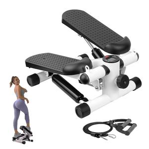 Mini Stepper for Home Workout - Stair Stepper Machine with Resistance Bands, Full Body Cardio and Toning Fitness Equipment for Small Spaces