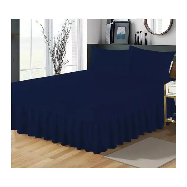 Extra Deep Fitted Valance Sheet for Beds - Single, Double, King Size - Pillowcases Available 2