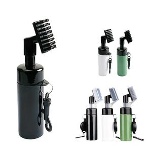 Portable Golf Ball Cleaning Brush, 1/4 Counts Summer Golf Club Head Groove Cleaning Brush, Water Bottle Brush for Golf, Golf Accessories, Fathers Day Gift, Golf Gifts