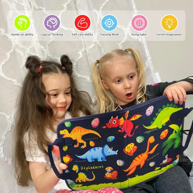 Busy Book for Toddlers 1-4 Years, Preschool Learning - Educational Toy for Kids 3