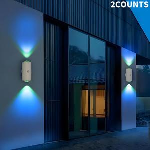 USB Charging LED Wall Mounted Light, 2 Counts/set RGB Color Changing Wall Light with Motion Sensor, Decorative Light for Bathroom, Bedroom, Kitchen