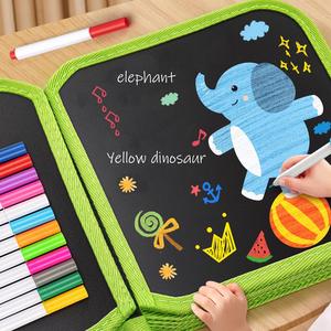Portable Drawing Board, 1 Set Reusable Graffiti Drawing Board with Markers, Art Supplies for Home School Office Dormitory
