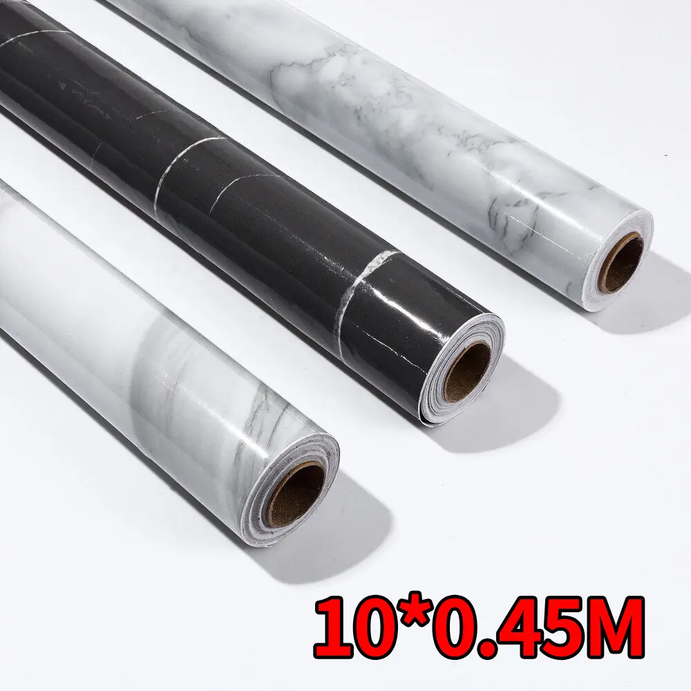 10M Roll Kitchen Tile Stickers Self-adhesive Bathroom Marble Sticker Wall Decor panel  wallpaper  self  adhesive